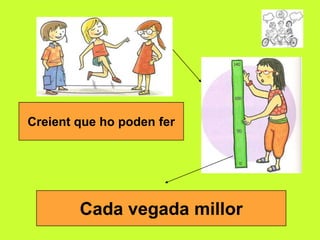 Creient que ho poden fer

Cada vegada millor

 