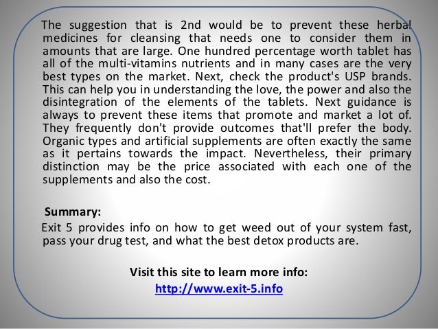 how to clean your system of weed fast at home
