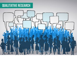 •  QUALITATIVE	
 RESEARCH	
 
 