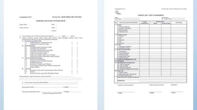 Panduan Exit clearance untuk staff mengundurkan diri