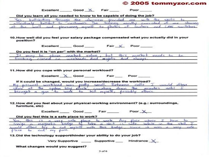 exit interview letter