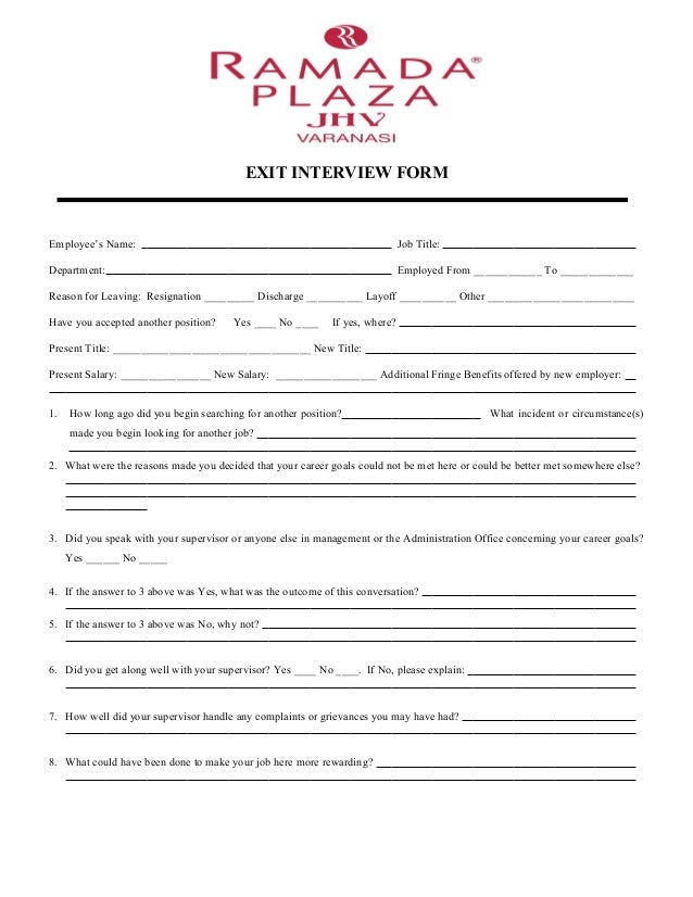 Exit Interview