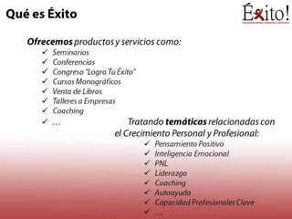 Presentación EXITO Executive MBA 2012