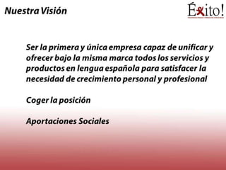 Presentación EXITO Executive MBA 2012