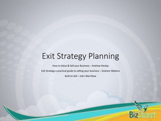 How to plan your Exit Strategy