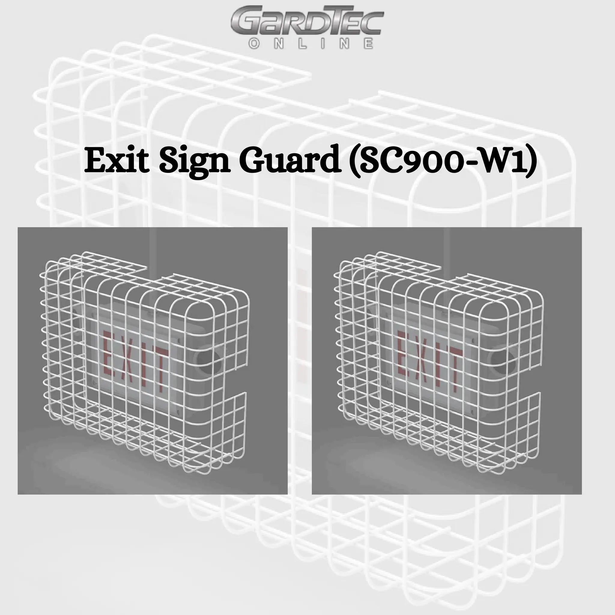 Exit Sign Guard (SC900-W1) | Protective Cover for Signs | PDF