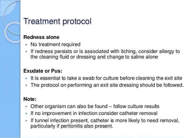 Exit site infection in peritoneal dialysis patient