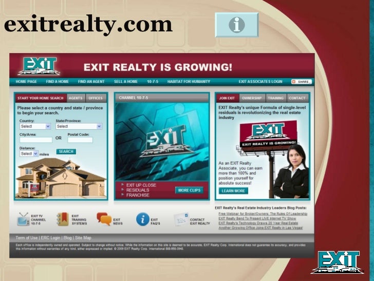 Exit Realty's technology for its agents