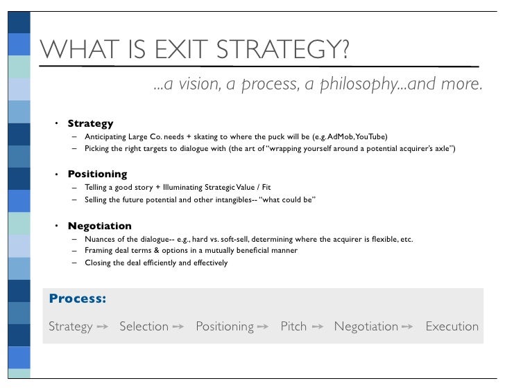 Exit plan in business