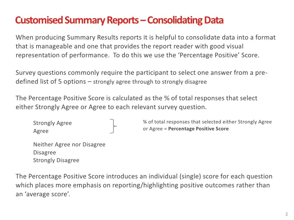 Exit Survey Reporting Examples