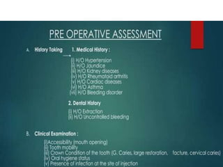 EXODONTIA -   PRINCIPLES AND TECHNIQUES.