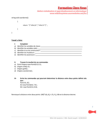 Exercice sur les classes en Java | PDF