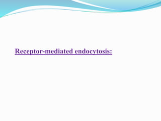 Receptor-mediated endocytosis:
 