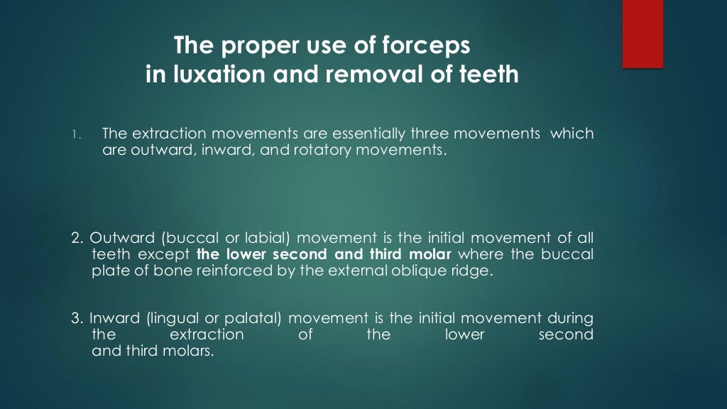 Exodontia Principles and Techniques