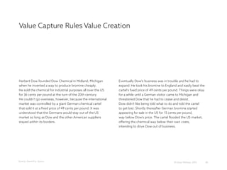 Value Capture Rules Value Creation
85© Omar Mohout, 2015
Herbert Dow founded Dow Chemical in Midland, Michigan
when he inv...