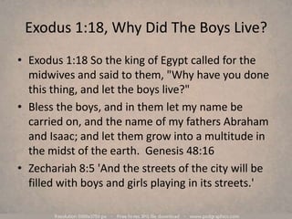 Exodus 1-3, The Angel Of The Lord, Moses And The Burning Bush, I Am's…