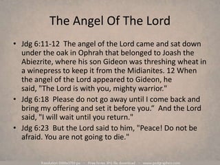 Exodus 1-3, The Angel Of The Lord, Moses And The Burning Bush, I Am's…