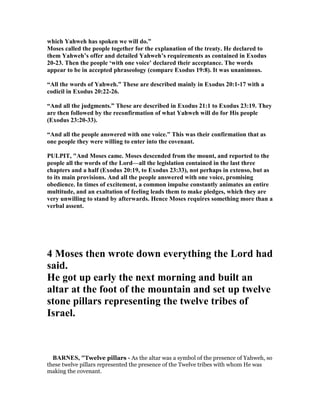 Exodus 24 commentary | PDF
