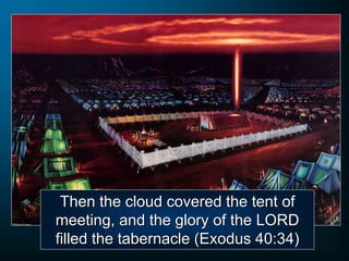 Then the cloud covered the tent of
meeting, and the glory of the LORD
filled the tabernacle (Exodus 40:34)
 