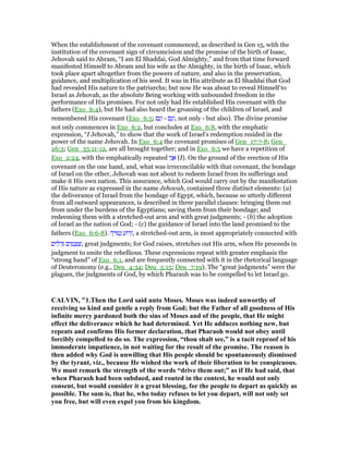 exodus 6 6-7 commentary