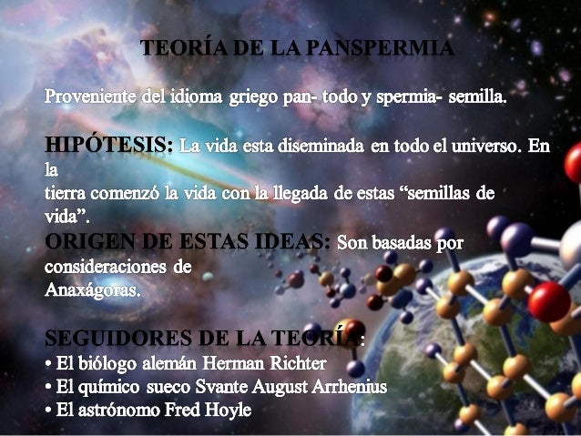 Creador De La Teoria De La Panspermia