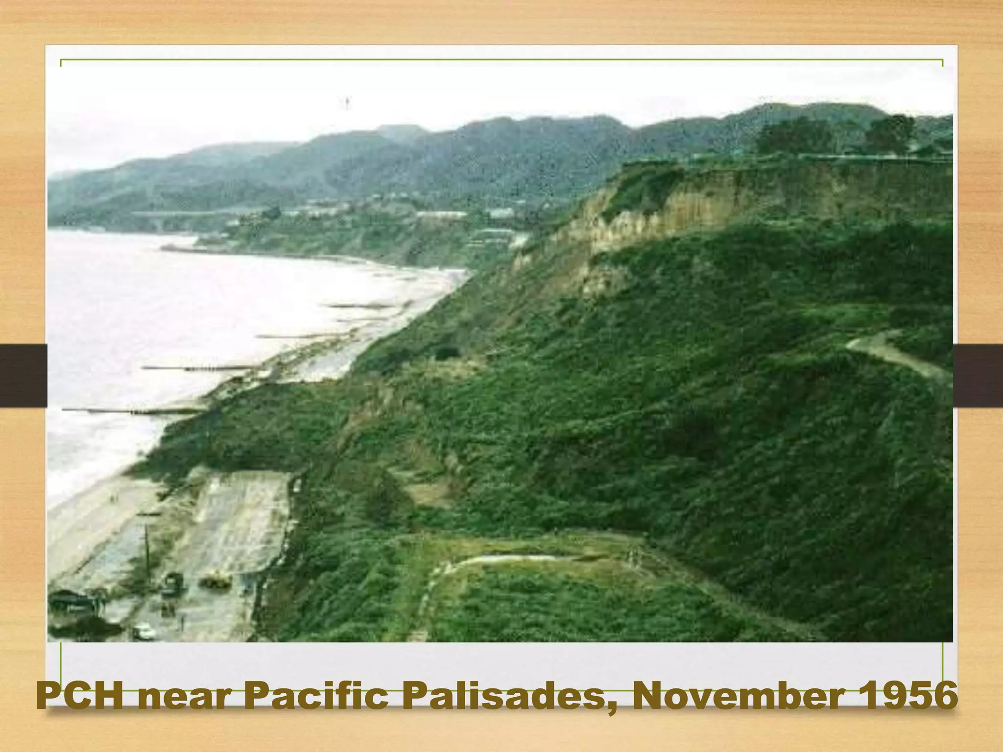 PCH near Pacific Palisades, November 1956
 