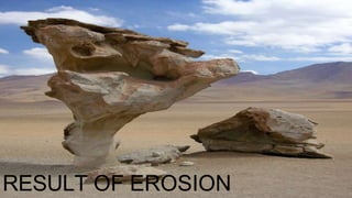 RESULT OF EROSION
 