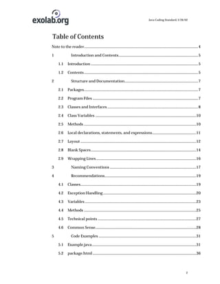Standards For Java Coding | PDF