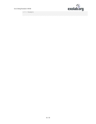 Java Coding Standard, 3/26/02

}//-- Example

35 / 39

 