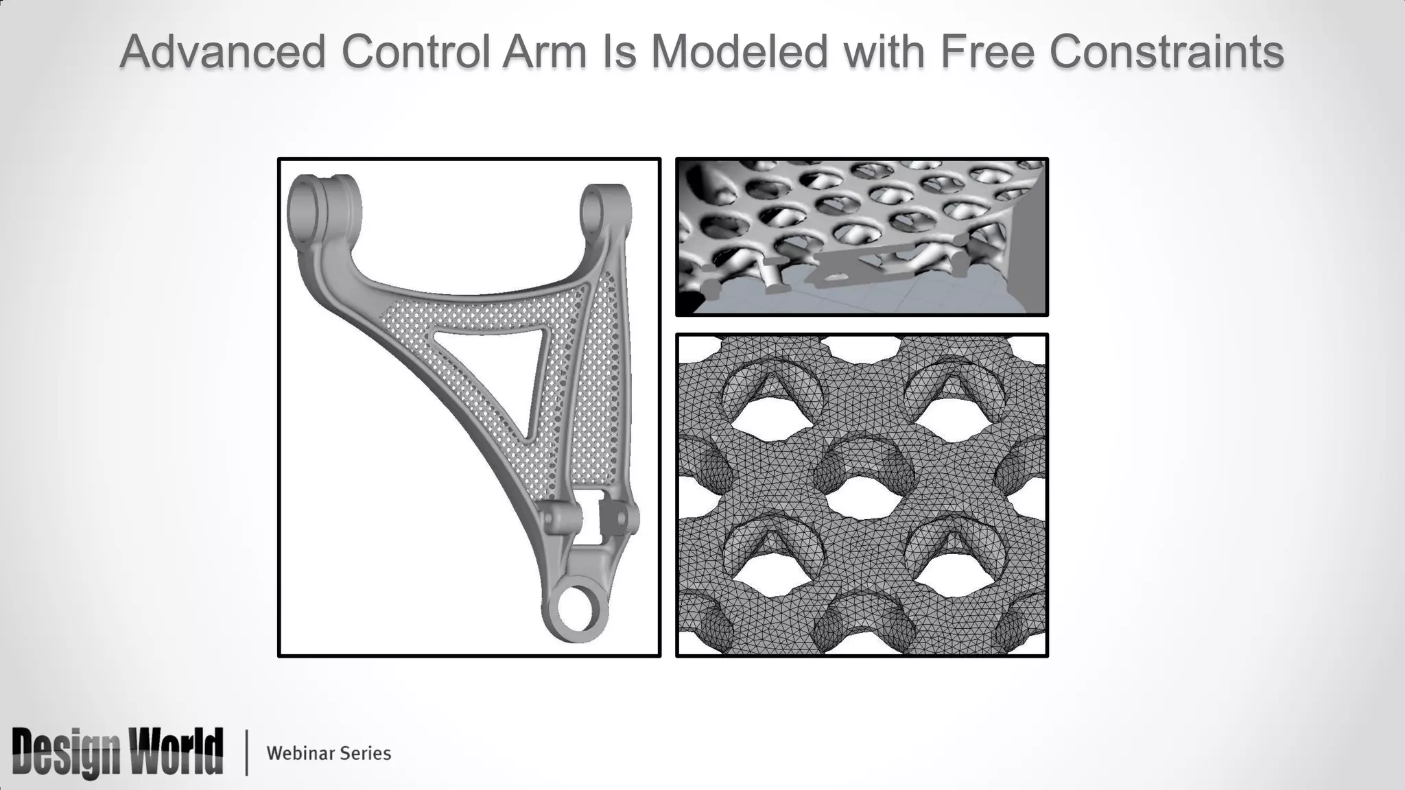 Advanced Control Arm Is Modeled with Free Constraints

 