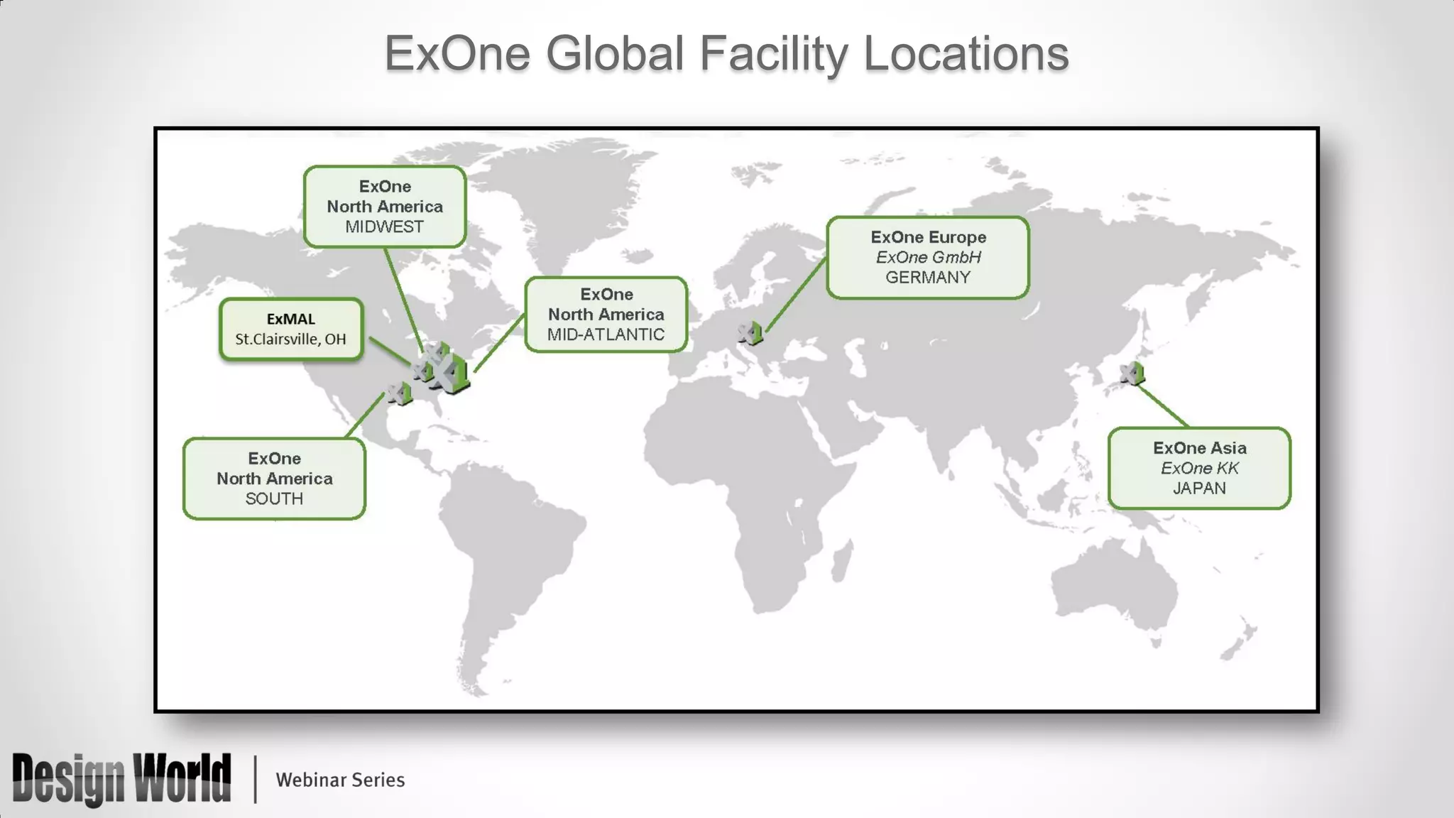 ExOne Global Facility Locations

 
