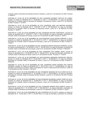 Ribeirão Pires divulga nova lista de exonerados