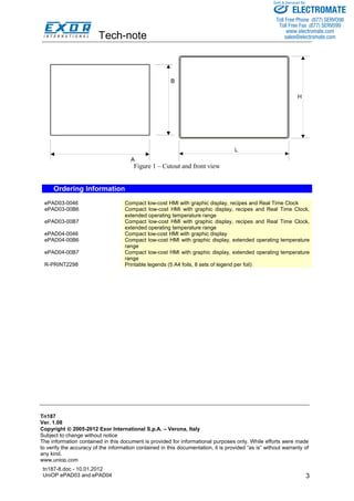 Exor e pap03_epad04_specsheet | PDF