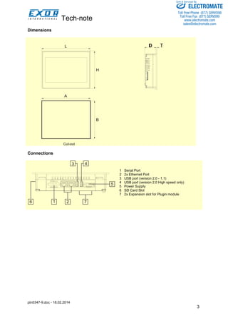 Exor e top507_specsheet | PDF