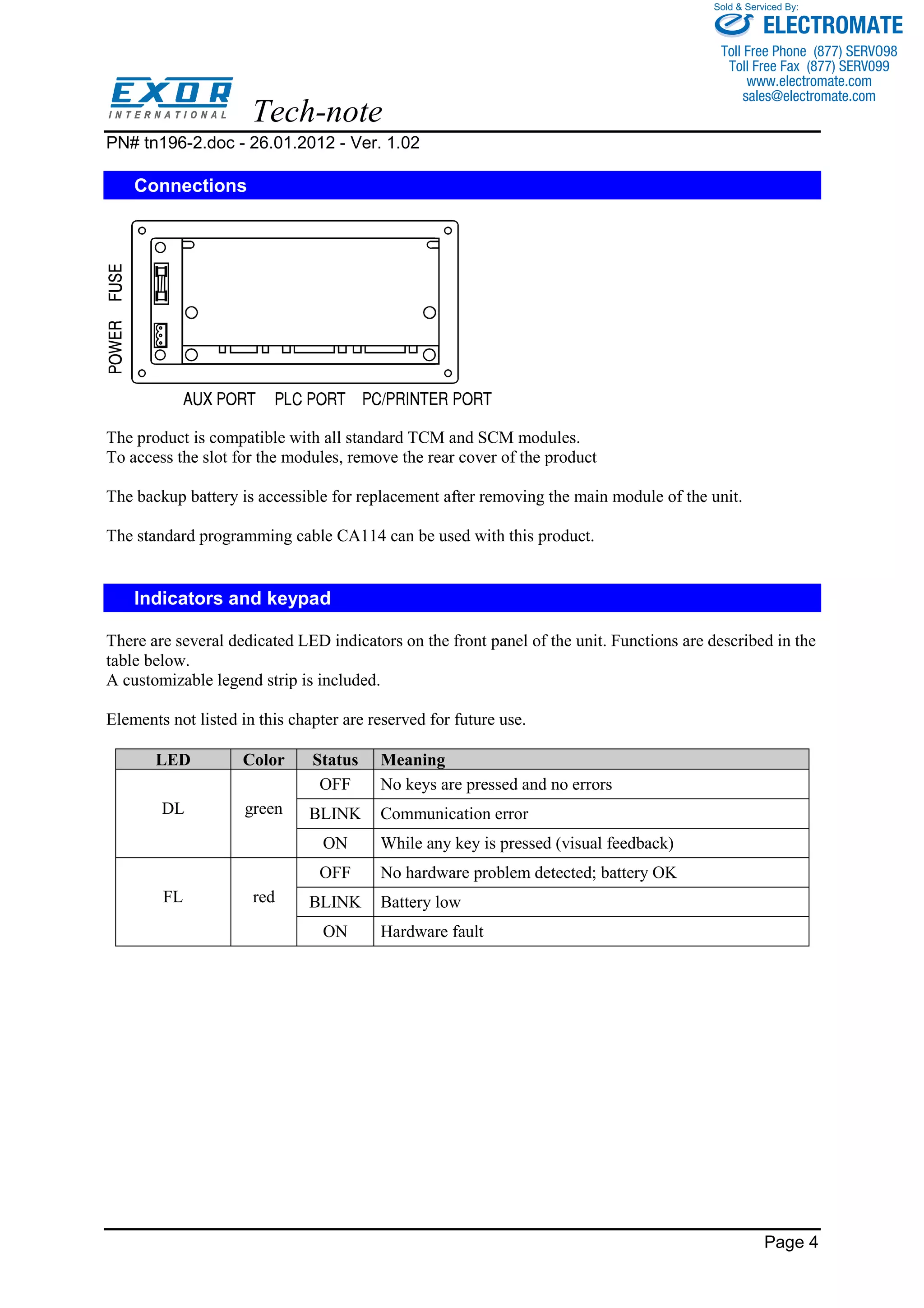 Exor md02 r-04_specsheet | PDF