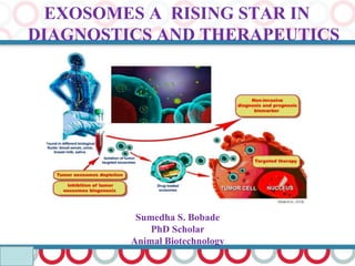 Sumedha S. Bobade
PhD Scholar
Animal Biotechnology
EXOSOMES A RISING STAR IN
DIAGNOSTICS AND THERAPEUTICS
 