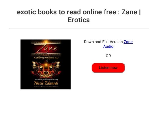 Exotic Books To Read Online Free Zane Erotica