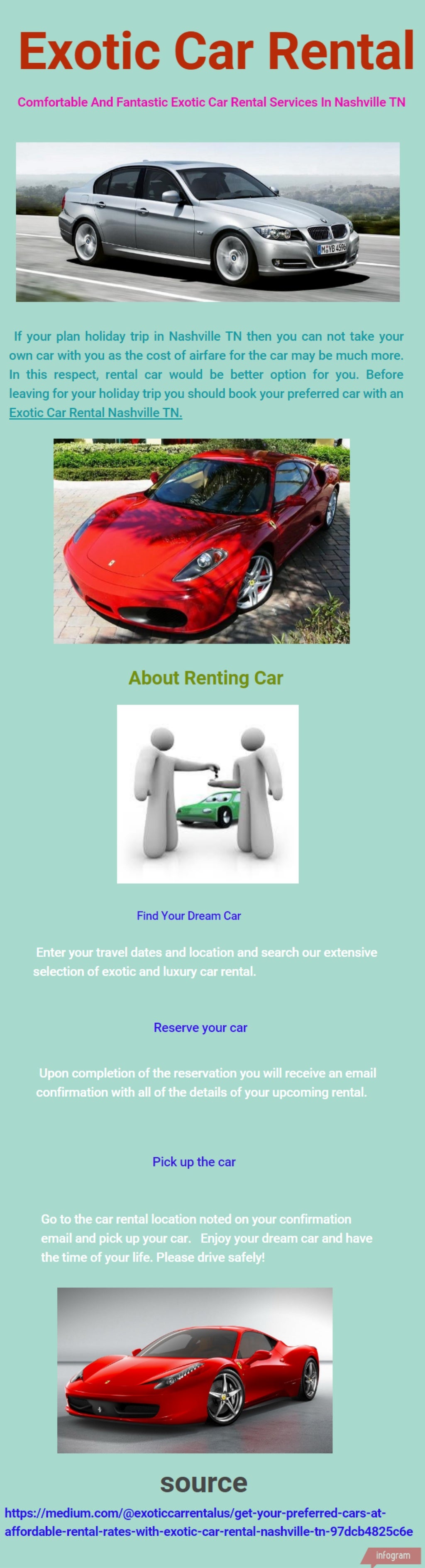 Comfortable Exotic Car Rental Services In Nashville TN