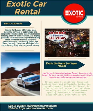 Exotic Car Rental Las Vegas Nevada