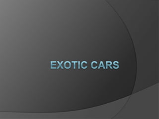 Exotic Cars 