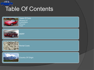 Table Of Contents