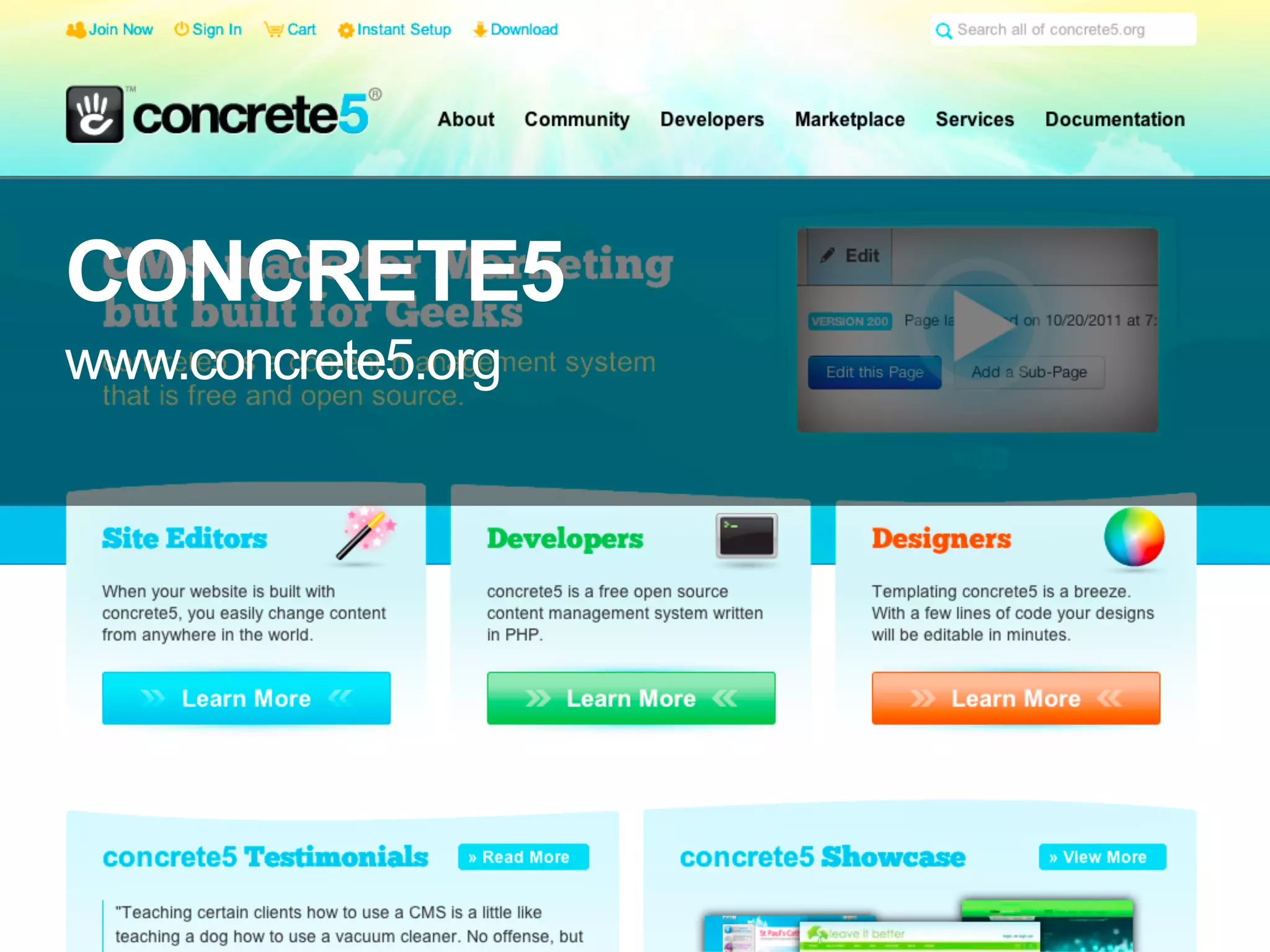 CONCRETE5
www.concrete5.org
 