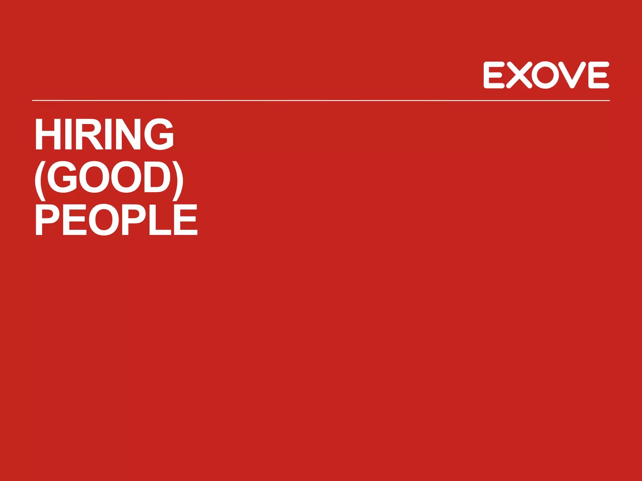 HIRING
(GOOD)
PEOPLE
 