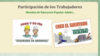 Metodos de Educacion Popular Adulta…
Participación de los Trabajadores
 