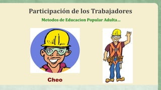 Cheo
Metodos de Educacion Popular Adulta…
Participación de los Trabajadores
 