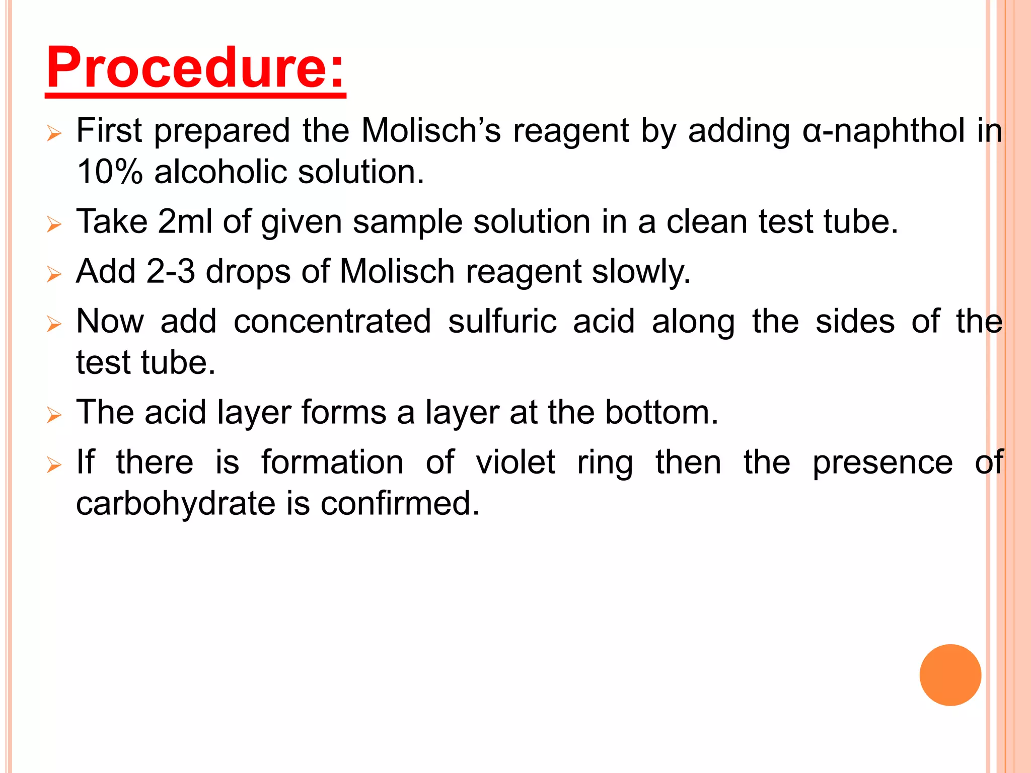 Molisch's test