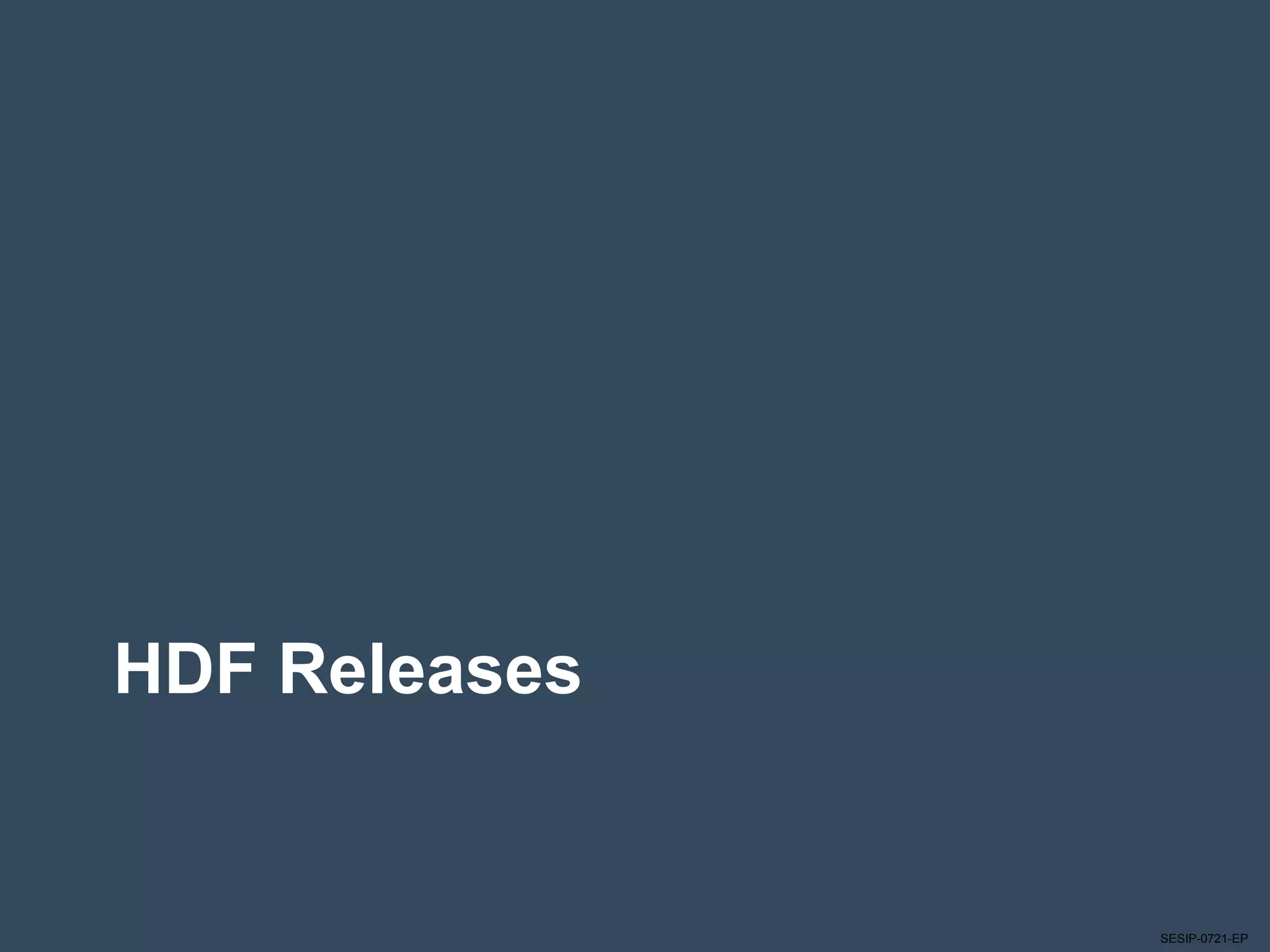 SESIP-0721-EP
HDF Releases
 