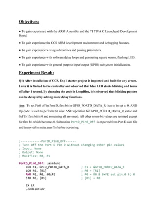 Gain Experience with GPIO, LED Interface and Functions in TI TIVA C ...