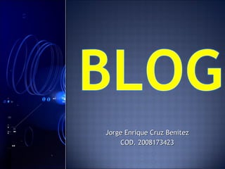 Jorge Enrique Cruz Benitez COD. 2008173423 