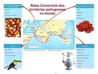 Rotas Comerciais dos territórios portugueses no mundo 